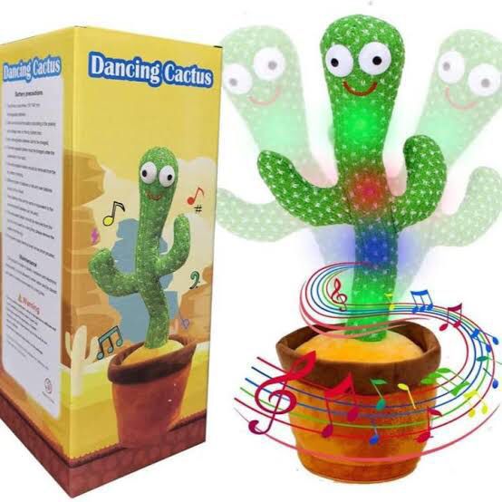 Dancing Cactus Toy with Recording - Rechargable