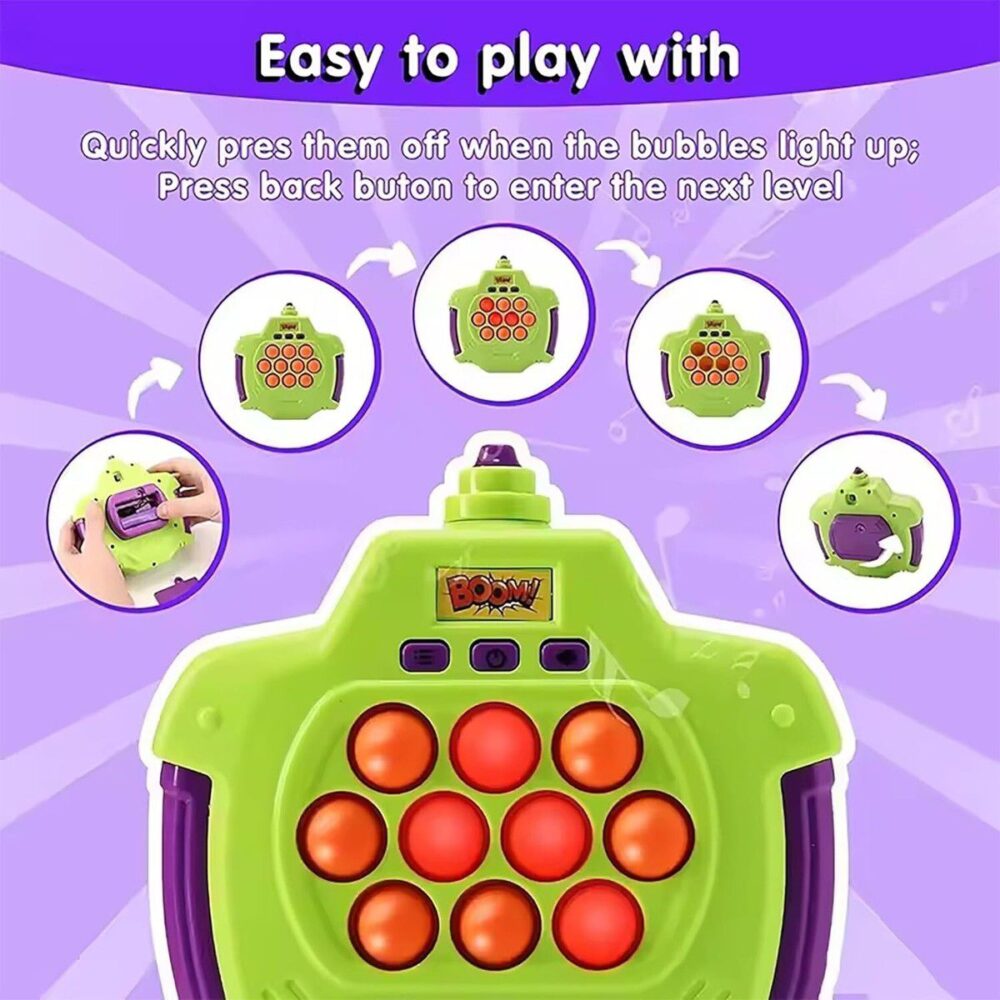 Upgraded Fast Push Pop Game Fidget Toys With Balloon for Kids